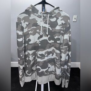 Old Navy Gray Camouflage Women's Hoodie